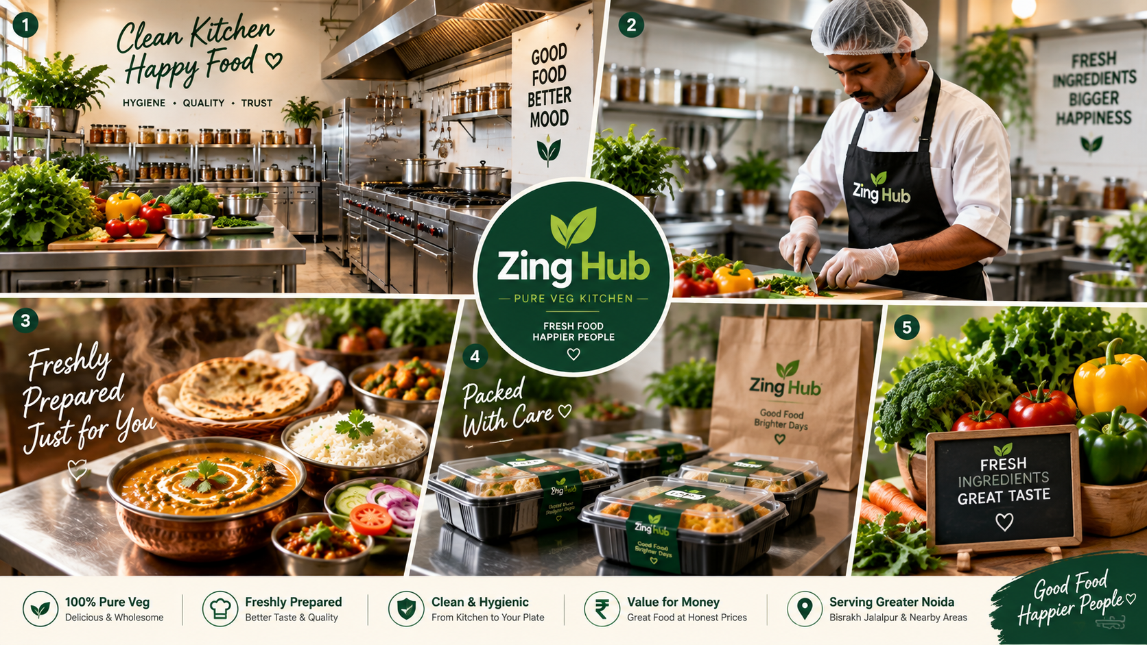 Zing Hub Pure Veg Kitchen - Fresh and Hygienic Food