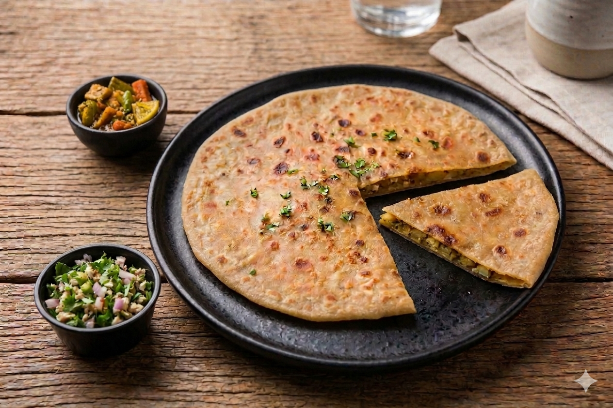 Aloo Paneer Paratha