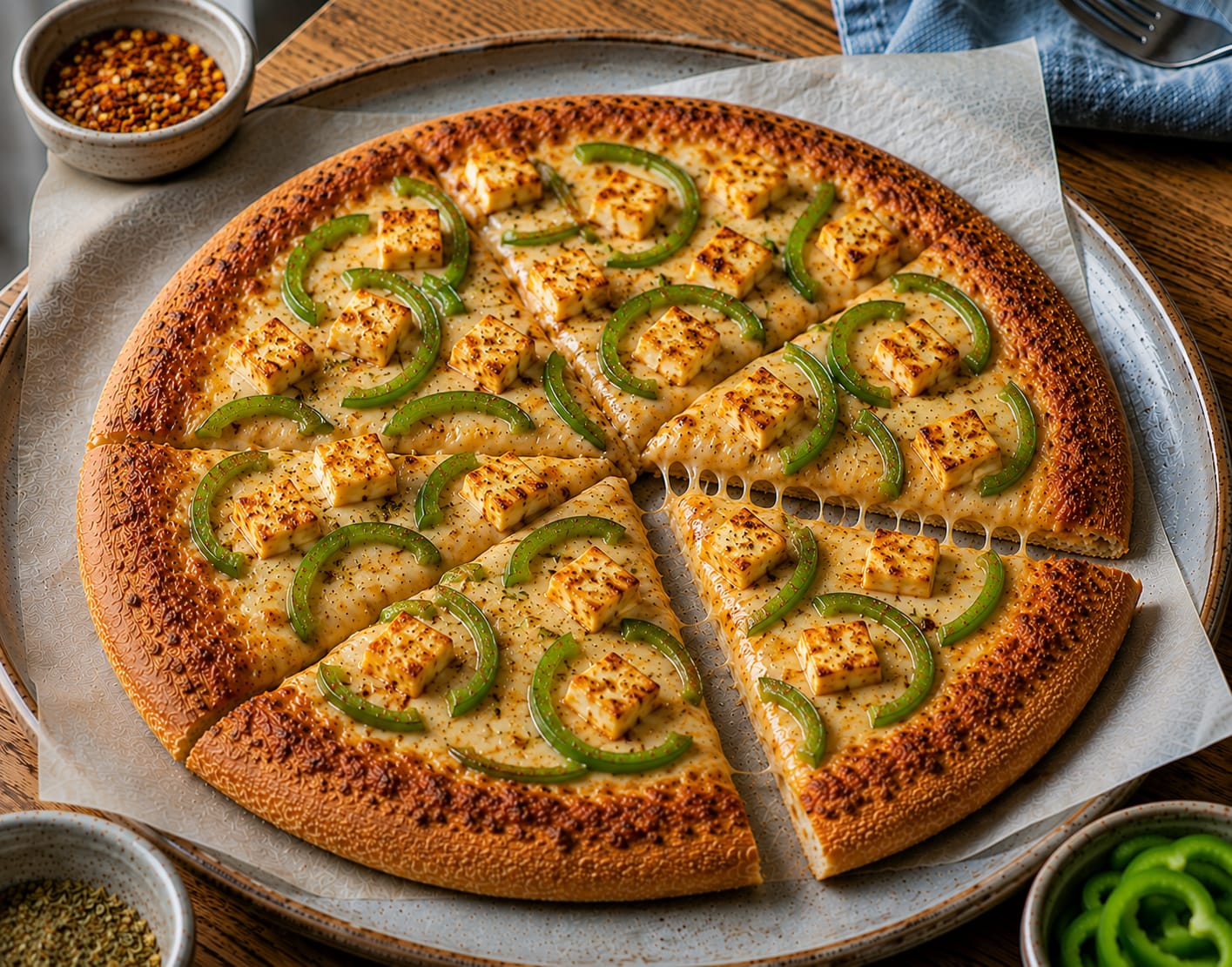 Paneer Capsicum Pizza