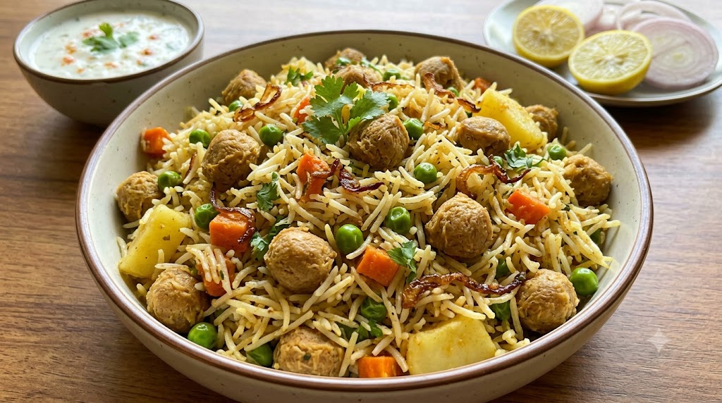 Soya bean pulao