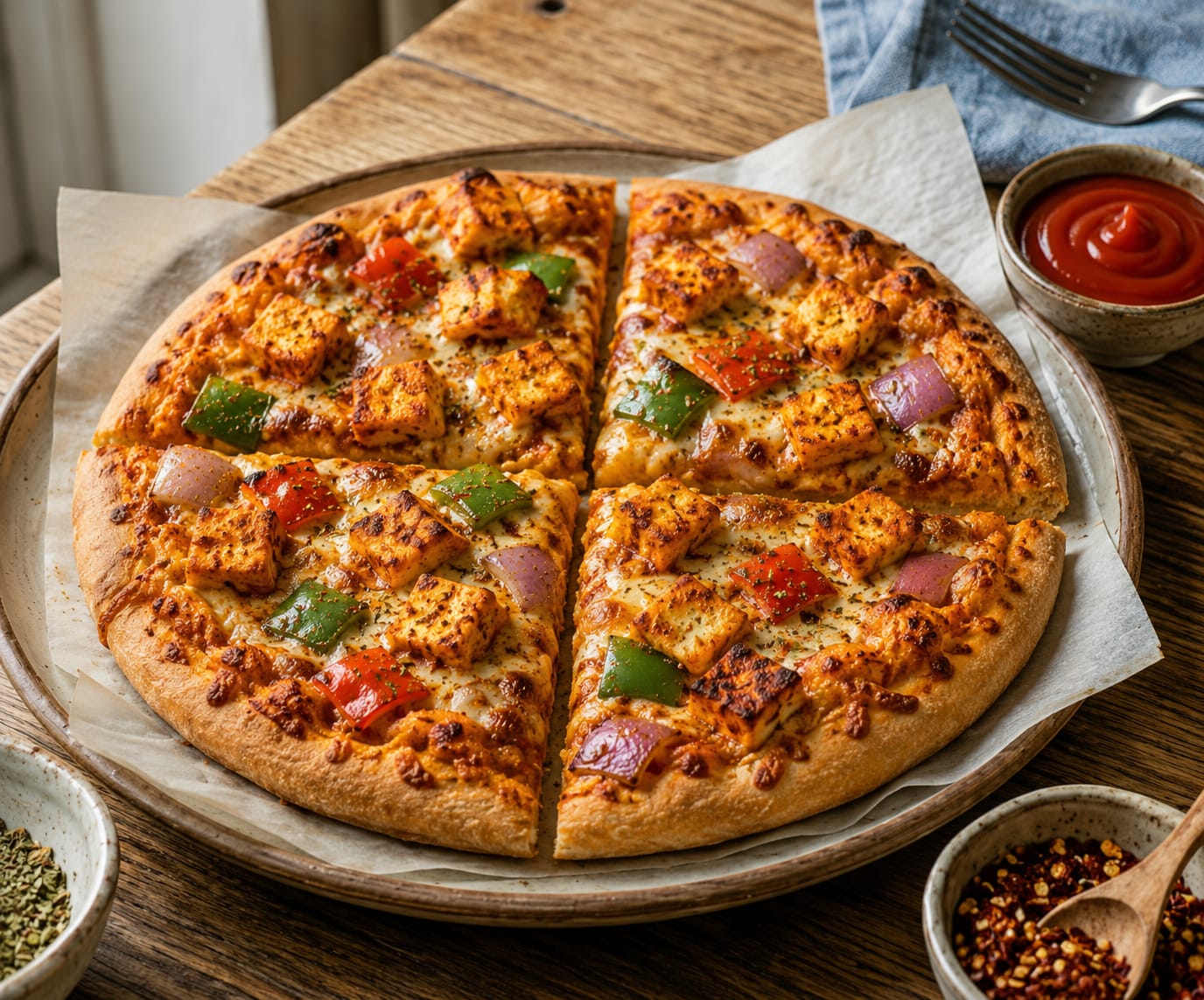 Paneer Tikka Pizza