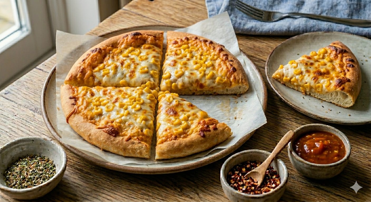 Sweet Corn pizza